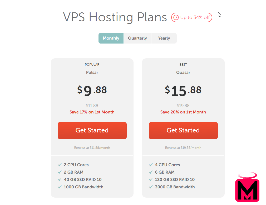 استضافة افتراضية "VPS Hosting" 