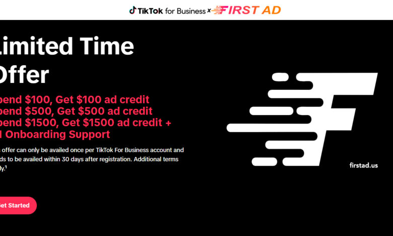 الدليل الشامل من اجل الإستفادة من رصيد مجاني يصل ل1500$ في إعلانات تيك توك ادس
